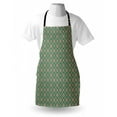 thumbnail image 3 of Mandala Apron Spring Seasonal Mosaic Ethnic Figures Vertical Floral Far Eastern, Unisex Kitchen Bib Apron with Adjustable Neck for Cooking Baking Gardening, Jade Green Pale Pink Peach, by Ambesonne, 3 of 3