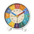 thumbnail image 3 of Reloj despertador analógico de cabecera Gloria para niños movimiento silencioso portátil 8 cm x 5 cm x 9 cm, 3 of 9