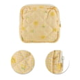 thumbnail image 4 of Ofertas Únicas 1 Pc Bolsa de Lápiz Labial Cuadrada Portátil para Vacaciones Amarillo Poliéster, 4 of 5