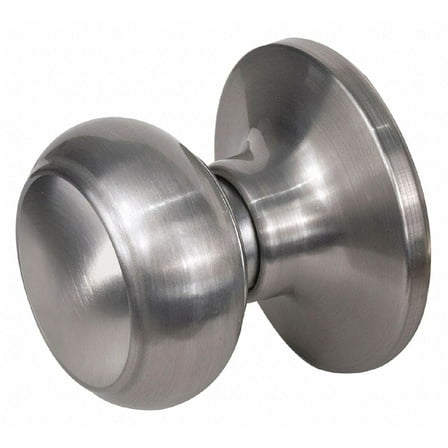 MASTER LOCK RU0515BOX Knob Lockset,Rusk Style,Satin Nickel