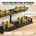 thumbnail image 5 of VEVOR 2 Tier Pull Out Cabinet Organizer(10.7"W x 14.2"D ), Under Sink Organizer and Storage, Slide Out Drawer Cabinet Organizer,Wire Basket Shelf, 25.5"Wx15.5"Dx13"H Install Size for Cabinet(2 Pack), 5 of 9