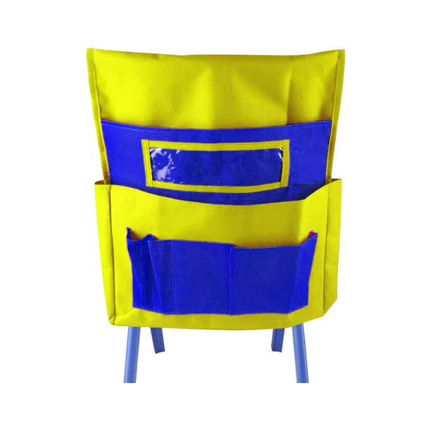 Garhelper Chairback Buddy Pocket Chart, Canvas Seat Sacks, Kids School