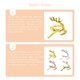 thumbnail image 4 of Toystoory Servilletas de San Valentín Elk Deer Diseño Hebilla decorativa Servilleteros Decoraciones de Toallas de papel para diario Vacaciones Mostrada dorado Toystoory HA060543-01, 4 of 6