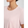 thumbnail image 4 of BALEAF Women's Workout Tops Athletic Shirts Cropped Short Sleeve Split Back Running Gym Quick Dry Sun Protection UPF 50+ Pink XS, 4 of 7