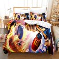 thumbnail image 3 of Juego de ropa de cama con dibujos animados de Sonic The Hedgehog para niños, funda de edredón con estampado 3D de Anime Harajuku y funda de almohada, ropa de cama textil para el hogar, 3 of 5