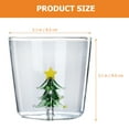 thumbnail image 2 of 3d Drinking Glass Built-in Tree 300ml Adorable Party Clear Beverage Cup, 2 of 4