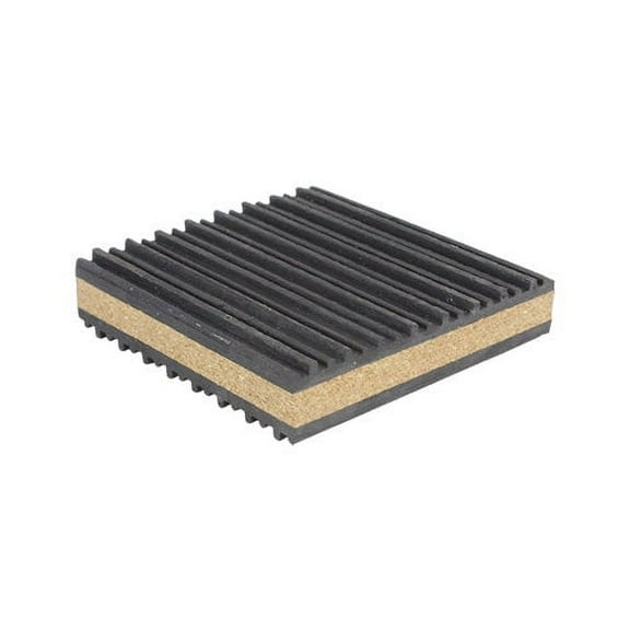 Easyflex VibraSystems Cork/Rubber isolator pads for Chillers, HVAC, Air Compressor, Washer and Dryer, Air Conditioner Units, Pack of 4