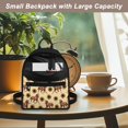 thumbnail image 5 of Eheartsgir Horse and Sunflower Pattern Small Backpack, Practical Polyester Casual Daypack for Work Travel, Front Pocket Womens Mini Backpack, 5 of 8