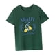 thumbnail image 5 of Camiseta de mujer con cuello redondo y disfraz de verano para desplazamientos, trabajo, compras, viajes Verde, 5 of 7