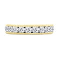 thumbnail image 3 of 2 Carat Round Cut Lab Created Moissanite Diamond Full Eternity Stackable Wedding Band Ring Women Engagement Band In 14k Yellow Gold Gift for Her (G-H Color, 2.00 Cttw), 3 of 7