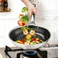 thumbnail image 4 of Ktaxon 10-Inch Stainless Steel Pan, Hybrid Nonstick Frying Pan, Skillet, 3-Ply Cookware, Dishwasher & Oven Safe, 4 of 14