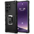 thumbnail image 1 of KIQ Galaxy S22 Ultra Case Screen Protector Tempered Glass Shockproof Magnetic Case For Samsung S22 Ultra 5G 6.8-inch SM-S908 (Black), 1 of 9