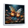 thumbnail image 2 of Designart "Butterfly Imaginative Journey" Animals Butterfly Floater Framed Wall Art Living Room, 2 of 5
