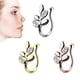 thumbnail image 2 of Anillos De Nariz Falsos Anillo No Perforante Septum Clip En Anillos De Nariz De Acero Inoxidable No Perforantes 3 Uds Eigraketly AP005644-00, 2 of 6
