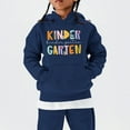 thumbnail image 5 of Ruyang Kids Girls Preppy Pullover Hoodie with Pockets Cute Letter Graphic Oversized Hooded Sweatshirts Long Sleeve Fall Tops, 5 of 7