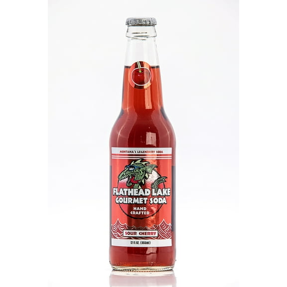 Flathead Lake Gourmet Soda (Sour Cherry) - 12 Pack - 12oz Bottle