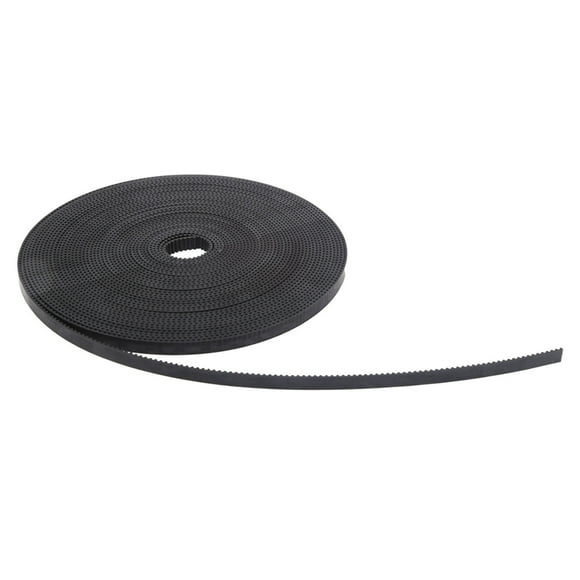 2GT-6mm PU Timing Belt Black Timing Belt Pulley Belt Toothed Belt with Steel Core Synchronous Belts Industrial Supply