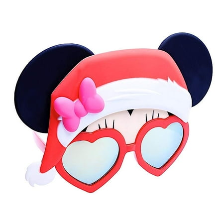 Party Costumes - Sun-Staches - Red Heart Orng Lens Minnie Santa sg3258