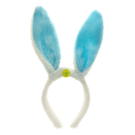 Way To Celebrate Blue Light Up Bunny Headband