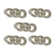 thumbnail image 3 of 5 anillos de acrílico gruesos para unir cadenas, conectores de cadena curva para monederos. Blanco, 3 of 8