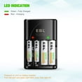 thumbnail image 5 of EBL Smart Rapid AA AAA Charger for AA AAA 9V Rechargeable Batteries Ni-MH Ni-CD Rechargeable Batteries, 5 of 14