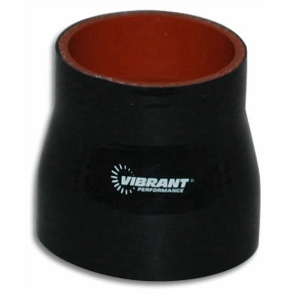 Vibrant Performance Intercooler Hose Coupling 2774 3 Inch Inside Diameter To 3-1/2 Inch Inside Diameter; Straight Transition; 3 Inch Length; Black; 4 Ply Reinforced Silicone