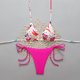 thumbnail image 1 of Trajes de baño para mujer, bikinis de cintura alta con cordón ajustable, traje de baño fruncido, conjunto dividido, trajes de baño para mujer, trajes de baño para mujer, traje de baño para mujer, traj, 1 of 5