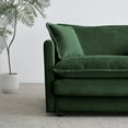 thumbnail image 4 of GNIXUU 2 Piece Chenille Cloud Couches Set,2 Piece Modern Loveseat Green Sofa Set Living Room Furniture Set for Apartment Office,Green, 4 of 7