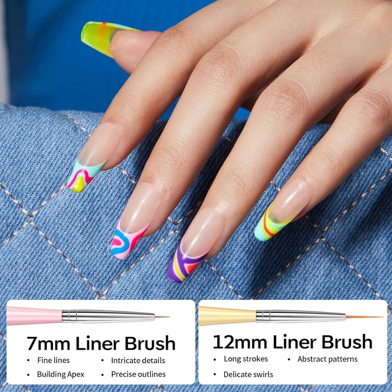 Modelones Nail Art Brush Set, 6-Piece photo 7
