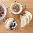 thumbnail image 3 of New Home Kitchen Stainless Steel Dumpling Maker Dough Cutter Ravioli Empanada Press Mold Wrapper set, 3 of 9