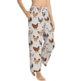 thumbnail image 2 of Xecao Various Chicken Women's Straight Lounge Pajama Pants: The Epitome of Relaxed Sleepwear, 2 of 9
