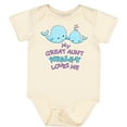 thumbnail image 3 of Inktastic My Great Aunt Whale-y Loves Me Boys or Girls Baby Bodysuit, 3 of 5