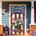 thumbnail image 6 of Guodhu 70.9x35.4 Inch Patriotic Door Curtain, Independence Day Hanging Cloth for Front Door Wall Decoration and Party Background (0.27lb)(Multicolor B), 6 of 6