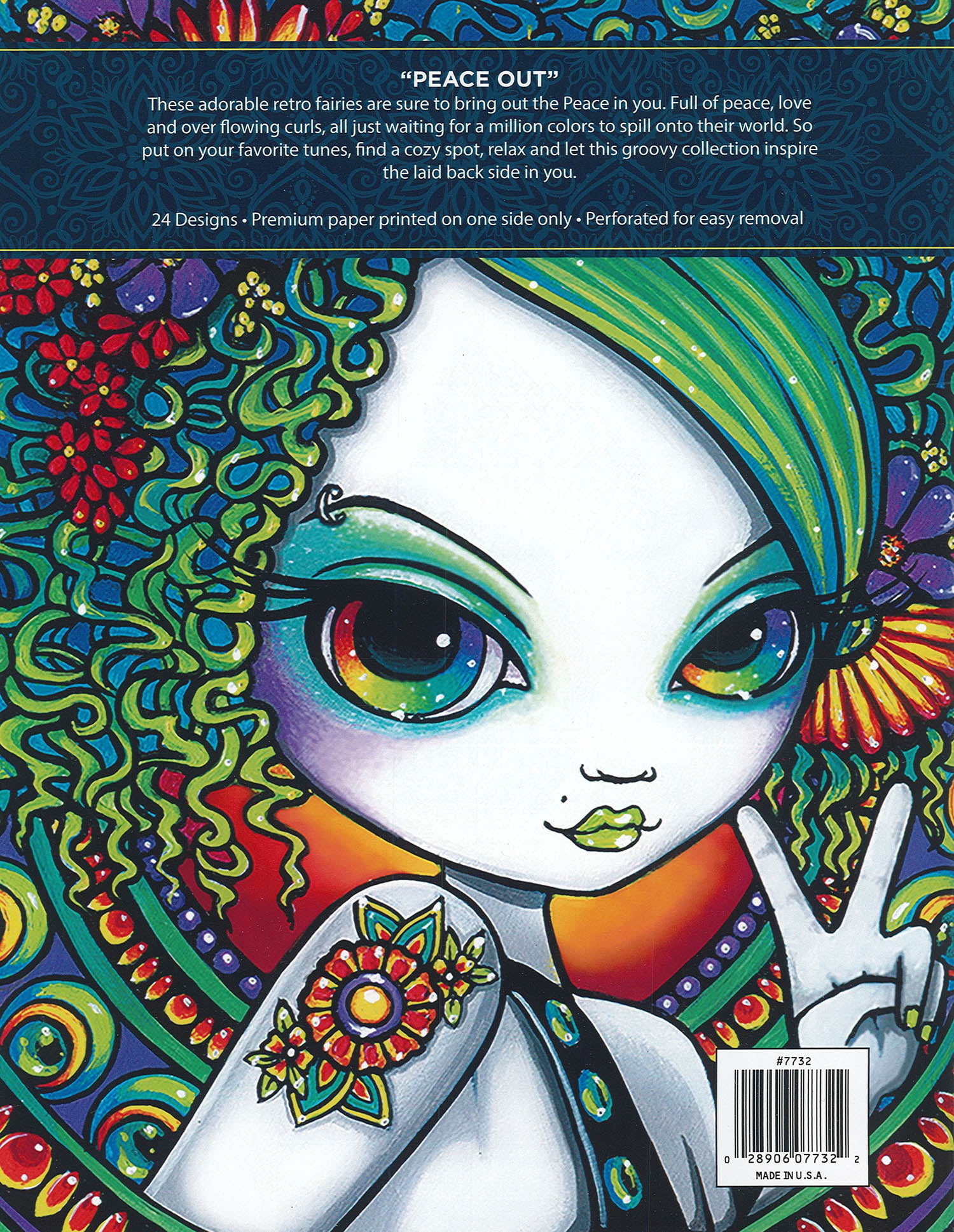 Myka Jelina Coloring Book - Retro Fairy Designs For Adult Relaxation