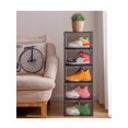 thumbnail image 4 of 2 PCS Shoe Box Clear Plastic Stackable Solid Shoe Storage Boxes, Shoe Organizer Box, Drop Front Shoe Box, Plastic Display Case, Shoe Containers for Sn, 4 of 4