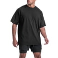 thumbnail image 1 of Camiseta deportiva holgada para hombre: mangas cortas abiertas, estilo informal, adecuada para el día a día/casa, tallas S-XXL, fácil de combinar con pantalones, 1 of 4