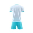 thumbnail image 4 of Ruyang Boys Sport Shirts Short Pants Sets Teen Youth Athletic Workout 2 Piece Quick-Dry Solid Crew Neck Tees Pant Set for Boys, 4 of 4