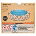 thumbnail image 4 of Rae Dunn: Happy Days Aqua Rainbow- 46" Mini Pool, CocoNut Float, Outdoor Inflatable Water Kiddie Pool, Kids Ages 5+, 4 of 10