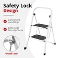 thumbnail image 2 of Taburete plegable Step Ladder HBTower, 150 kg de capacidad, color blanco, 2 of 6