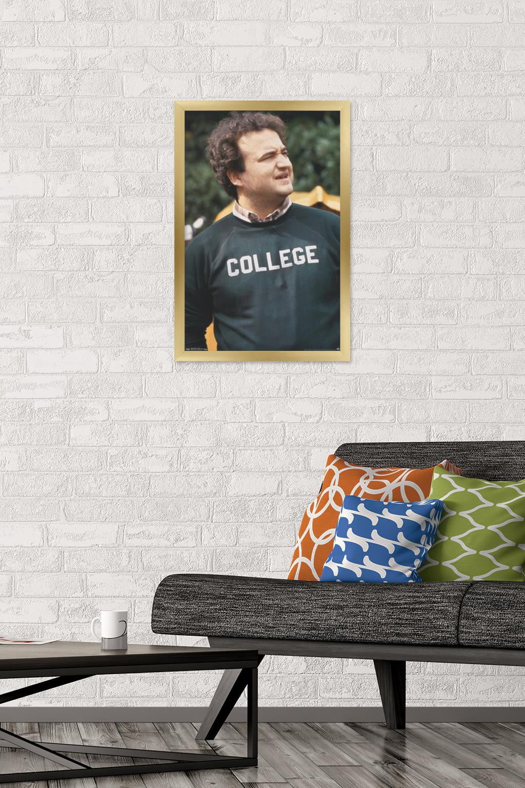 Animal House - John Belushi College Wall Poster, 14.725" x 22.375", Framed