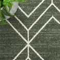 thumbnail image 6 of SAFAVIEH Adirondack Caitriona Geometric Squares Area Rug, Dark Green/Ivory, 4' x 4' Round, 6 of 10