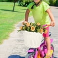 thumbnail image 5 of Front Handlebar Wicker Bike Basket Kids Rattan Detachable Basket Container for Children Balance Tricycle Easily Install Woven Accessory White, 5 of 8