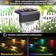 thumbnail image 3 of Solar Outdoor Garden Light,led Outdoor Wall Light,6pack Warm White+RGB Color, Solar Fence Lights for Wall, Fence, Deck, Garden, Step, Stairs (6), 3 of 5