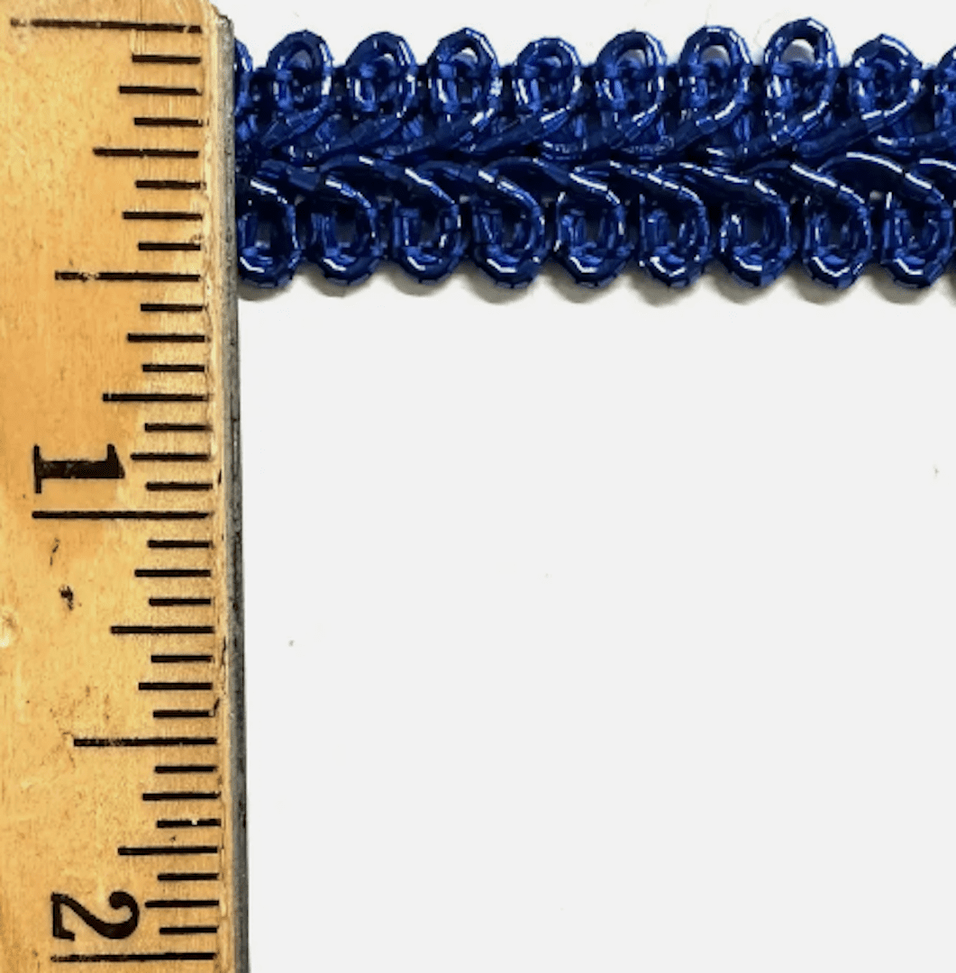 1/2" Metallic French Chinese Braid Gimp Trim - 10 Continuous Yards!