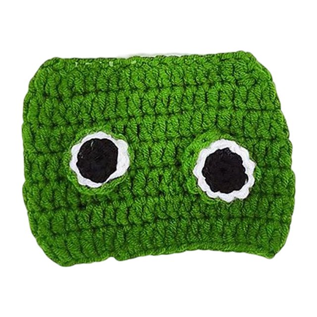 Greeniant Gorro para mascotas tejido a mano, tocado divertido para mascotas, tocado con orejas, Otoño Invierno, gorro pequeño para cachorros y Ropa para mascotas METRO