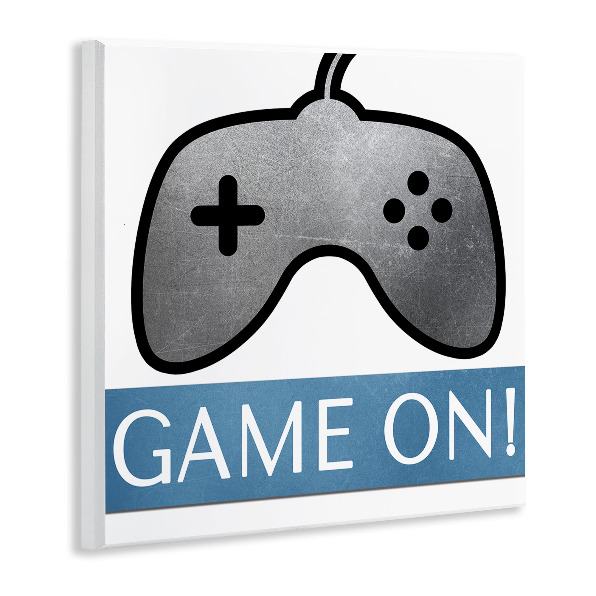 Stupell Industries Game On Controller Entertainment Painting Unframed Art Print Wall Art, 12 x 12