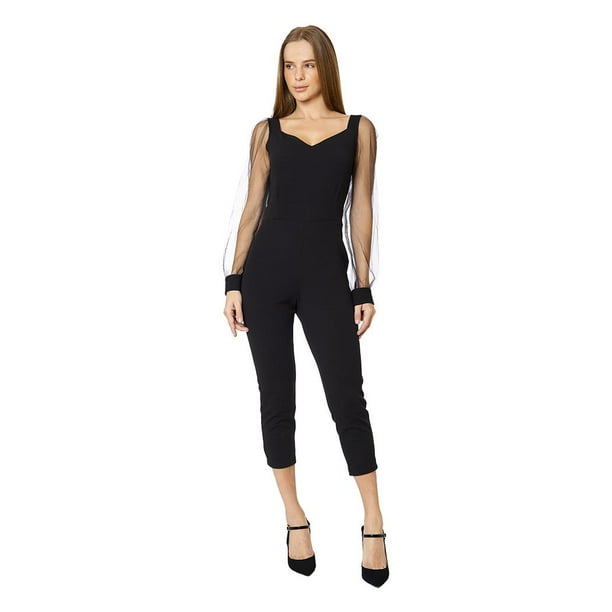 Palazzo Mujer manga larga corte skinny color Negro 330504 negro EG Incógnita 330504
