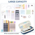 thumbnail image 6 of Rirool Large Capacity Pencil Case, Expandable Pencil Pouch Big Pen Bag for School Supplies with Zipper, Deformable Organizer for Teen Girls Boys, Blue, 6 of 7