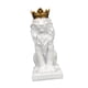 thumbnail image 5 of Figura de león con corona, adorno de mesa, colección decorativa artesanal para escritorio Blanco, 5 of 9