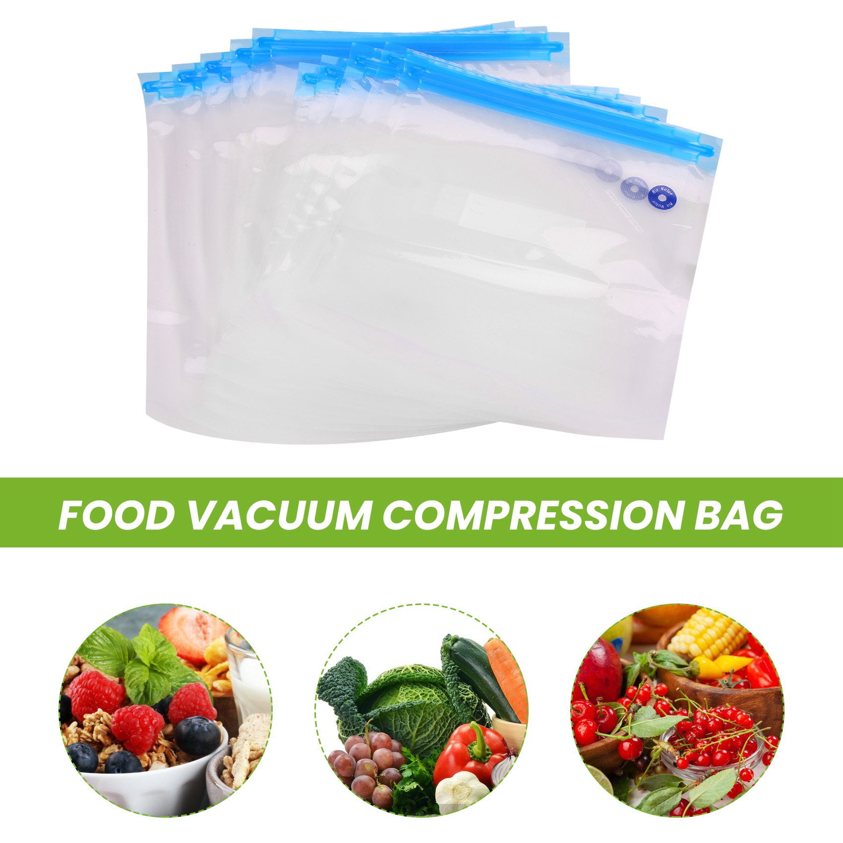 Buy SousVide Bags Essentials Kit for Anova Cooker, Reusable Food